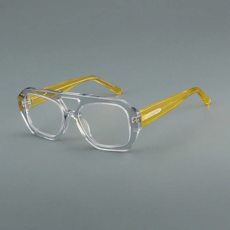 Phil Retro Rectangle Acetate Glasses Frame