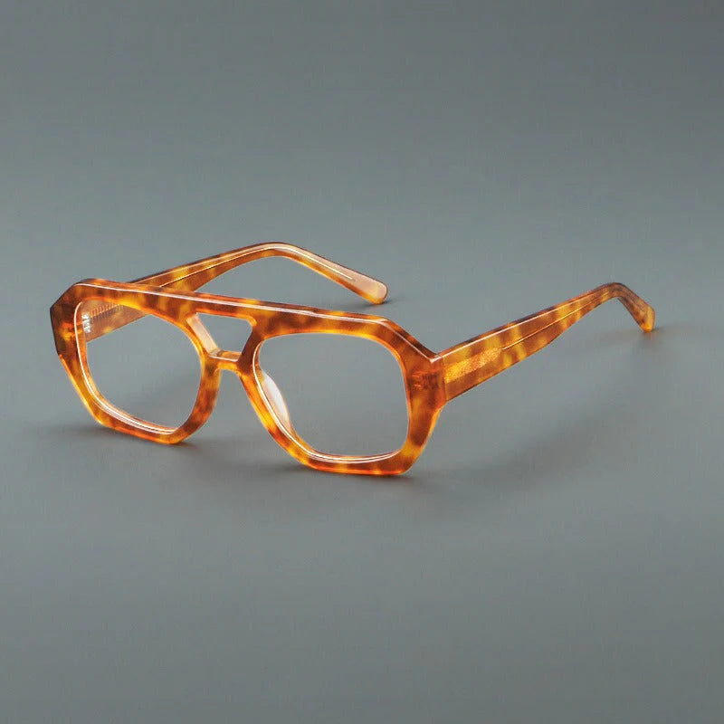 Phil Retro Rectangle Acetate Glasses Frame