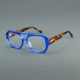 Phil Retro Rectangle Acetate Glasses Frame