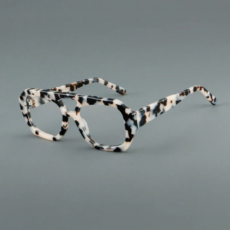 Phil Retro Rectangle Acetate Glasses Frame