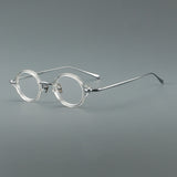Goil Retro Round Titanium Glasses Frame