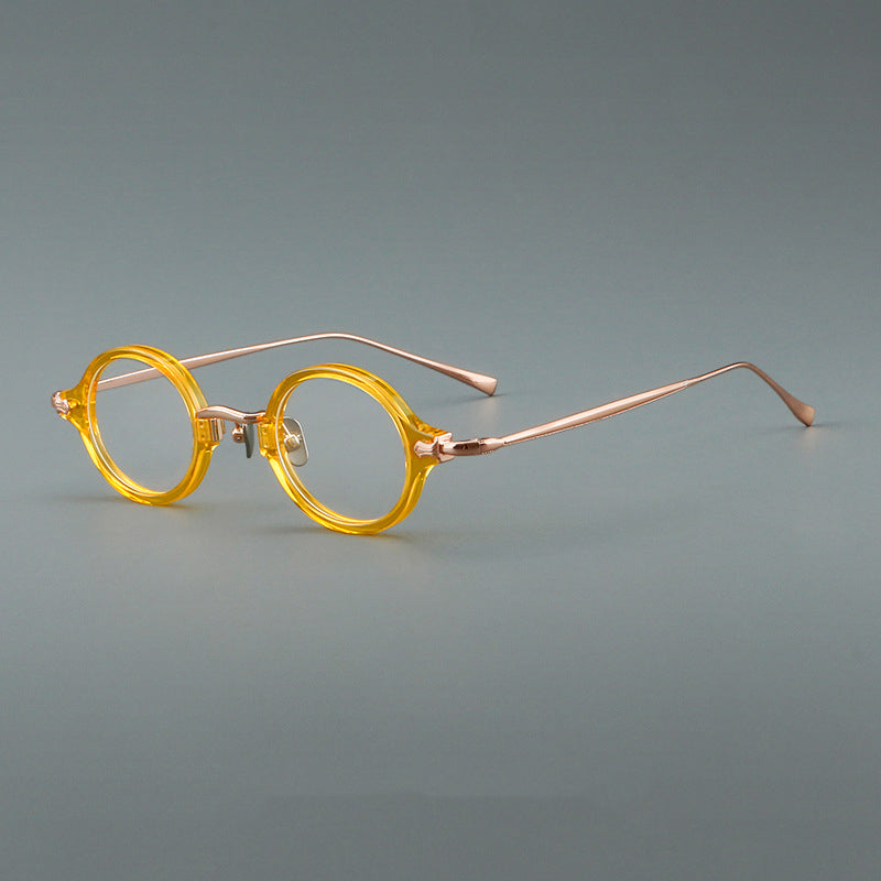 Goil Retro Round Titanium Glasses Frame