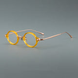 Goil Retro Round Titanium Glasses Frame
