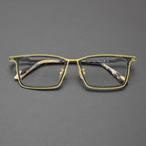 Eun Titanium Rectangle Glasses Frame