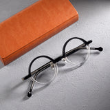 Yasser Retro Round Acetate Glasses Frame