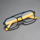 Quinn Vintage Acetate Rectangle Eyeglasses Frame