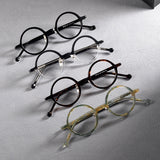 Yasser Retro Round Acetate Glasses Frame