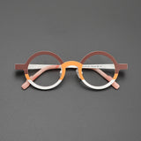Min Titanium Round Glasses Frame