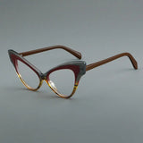 Flora Retro Cat Eye Glasses Frame