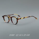 Cleo Retro Acetate Round Glasses Frame