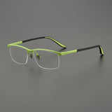 Miguel Titanium Rectangle Glasses Frame