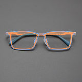 Eun Titanium Rectangle Glasses Frame