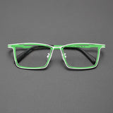 Eun Titanium Rectangle Glasses Frame