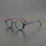 Aca Retro Acetate Round Glasses Frame