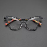 Stod Titanium Geometric Glasses Frame