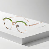 Rao Retro Oval Titanium Glasses Frame