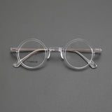 Uni Acetate Titanium Round Glasses Frame