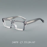 Dilruba Retro Rectangle Acetate Glasses Frame