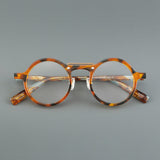 Van Retro Round Acetate Glasses Frame