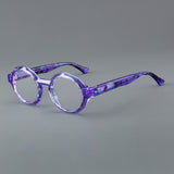 Fayrice Round Acetate Retro Glasses Frame