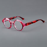 Fayrice Round Acetate Retro Glasses Frame