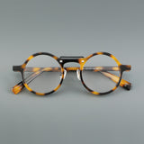 Van Retro Round Acetate Glasses Frame