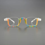 Didie Acetate Half Frame Rectangle Glasses Frame