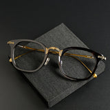 Dake Vintage Square Titanium Eyeglasses Frame