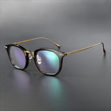 Dake Vintage Square Titanium Eyeglasses Frame