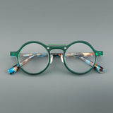 Van Retro Round Acetate Glasses Frame