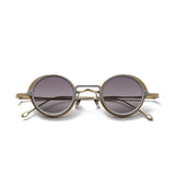 Amill Round Titanium Glasses Frame With Magnetic Sunglasses Clips