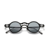 CC Round Titanium Glasses Frame With Magnetic Sunglasses Clips