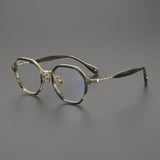 Norman Vintage Acetate Titanium Rectangle Eyeglasses Frame