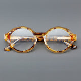 Fayrice Round Acetate Retro Glasses Frame