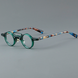 Bert Punk Retro Acetate Small frame Round Glasses Frame