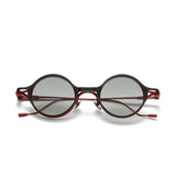 Sera Round Titanium Glasses Frame With Magnetic Sunglasses Clips