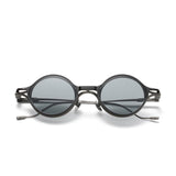 Sera Round Titanium Glasses Frame With Magnetic Sunglasses Clips