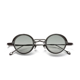 Amill Round Titanium Glasses Frame With Magnetic Sunglasses Clips