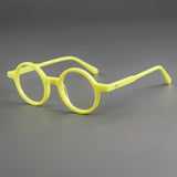 Oguz Retro Round Acetate Glasses Frame