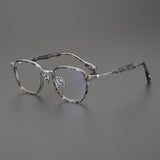 Celia Vintage Acetate Titanium Rectangle Eyeglasses Frame