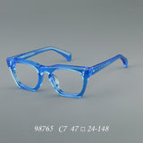 Tunde Retro Acetate Rectangle Glasses Frame