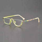 Jain Retro Semi Titanium Glasses Frame