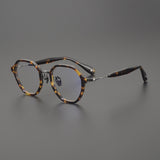 Norman Vintage Acetate Titanium Rectangle Eyeglasses Frame