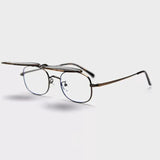 Mary  Alloy Retro Rectangle Glasses Frame
