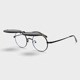 Levy  Alloy Retro Round Glasses Frame