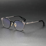 Kadin Retro Titanium Irregular Glasses Frame