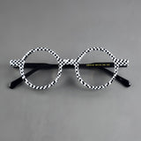 Oguz Retro Round Acetate Glasses Frame