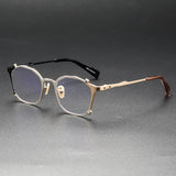 Kadin Retro Titanium Irregular Glasses Frame
