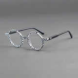 Oguz Retro Round Acetate Glasses Frame