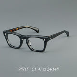 Tunde Retro Acetate Rectangle Glasses Frame